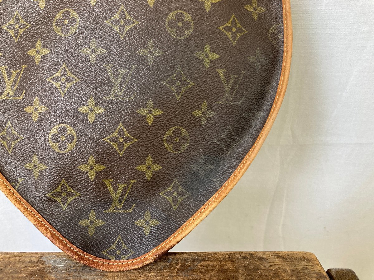 LOUIS VUITTON ルイ ヴィトン モノグラム レザー テニス ラケット カバー ケース フランス製 PVC ECLAIR エクレール エクレア ビンテージ_画像7