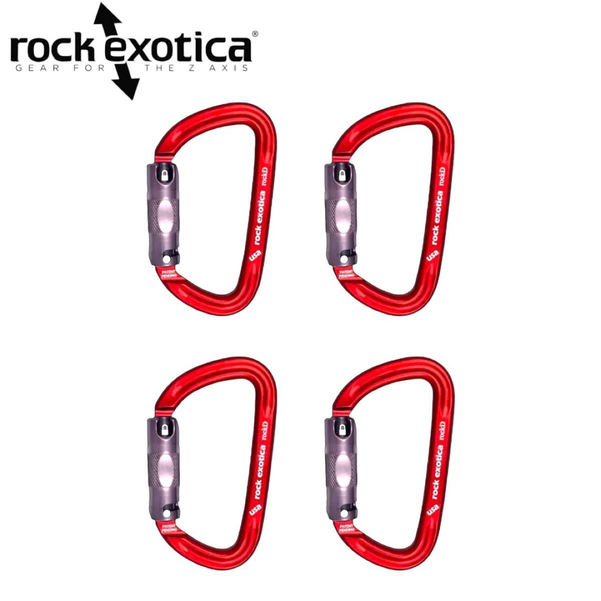 Rock Exotica RockD Auto-Lock ロックD 4個セットカラビナ クライミング　ツリークライミング Yahoo!フリマ（旧）