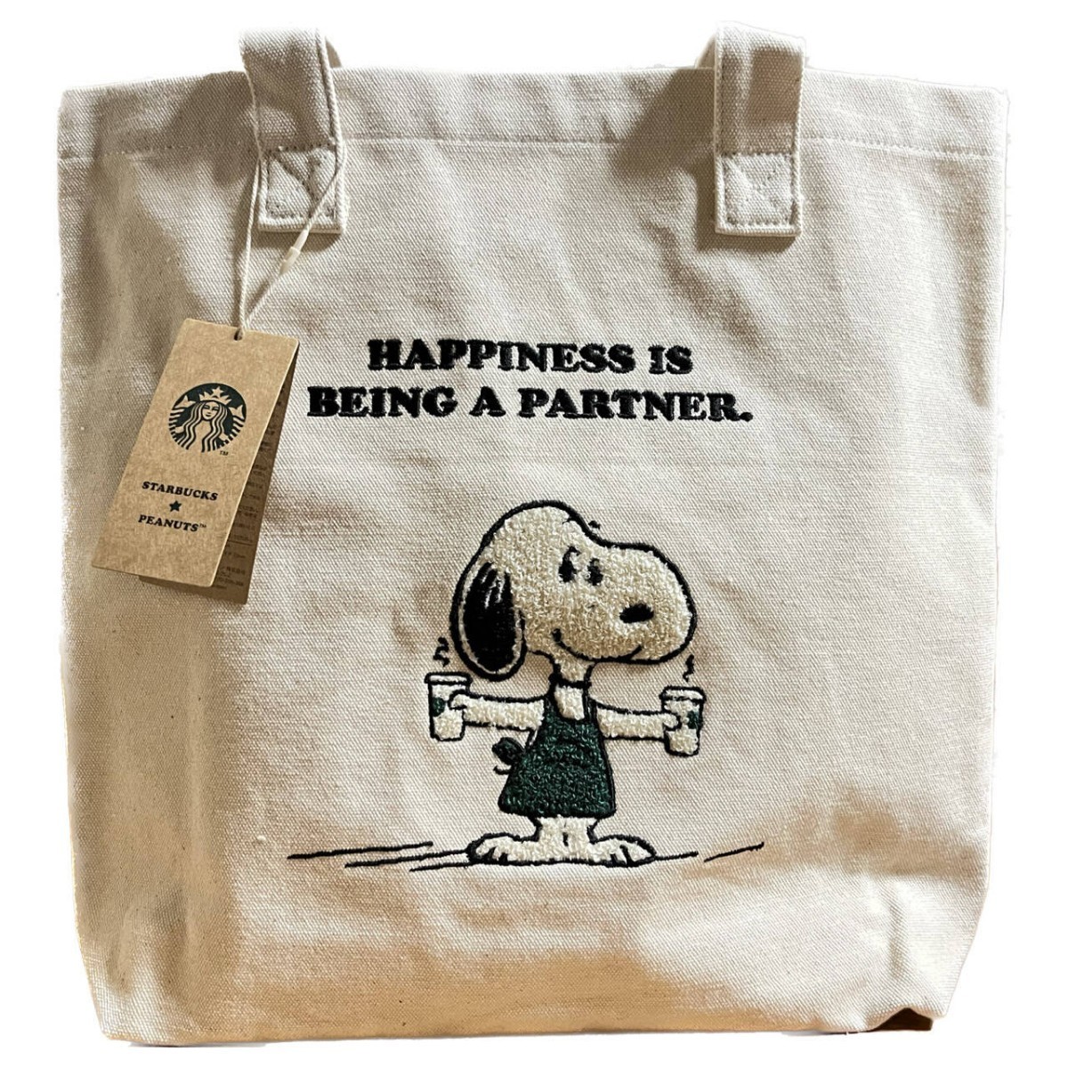 STARBUCKS×PEANUTS　キャンバストートバッグ 　限定　スターバックス　ピーナッツ　SNOOPY　スヌーピー