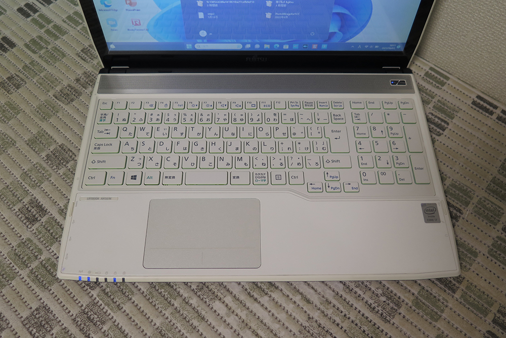 タッチパネル【高速Core i7(最大3.2GHz)x4★爆速新品SSD512GB】AH56/M 最新Windows11+Office2019 H&B★メモリ8GB/Webカメラ/Blu-ray/Wi-Fi_画像2