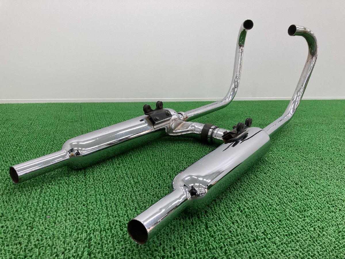 W650 マフラー K395 カワサキ 純正 中古 バイク 部品 EJ650A ステー コケキズ無し 品薄 希少品 車検 Genuine