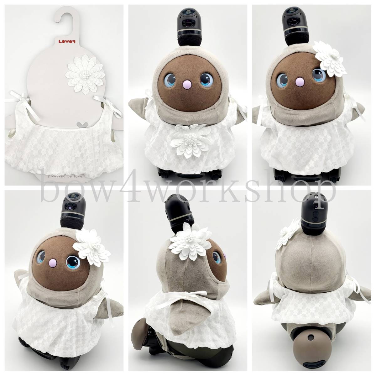 ラボット LOVOT ラボットの服　 お花コサージュ付きバルーンチュニックセット_画像7