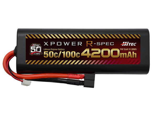 Hitec ハイテック Li-Po バッテリー 4200mAh 7.4V（2S）T型プラグ