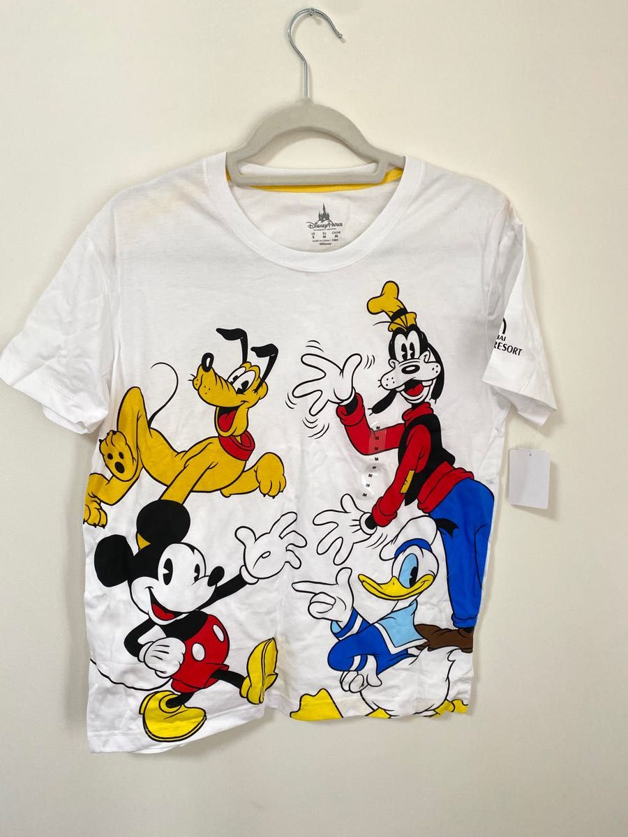 海外限定☆DISNEY ディズニー プルート Tシャツ 上海ディズニー ミッキー ドナルド プルート グーフィー Tシャツ