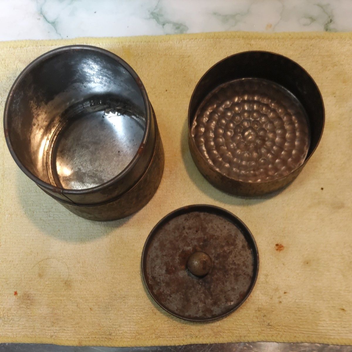 純銅製 茶缶 昭和レトロ