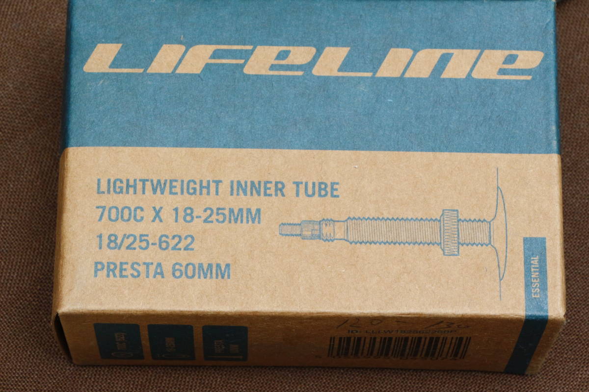 LifeLine ライトウェイト 1本 ロードバイク インナーチューブ 仏式 ロングバルブ 700ｃ x 35-45mm (60mm)_画像2