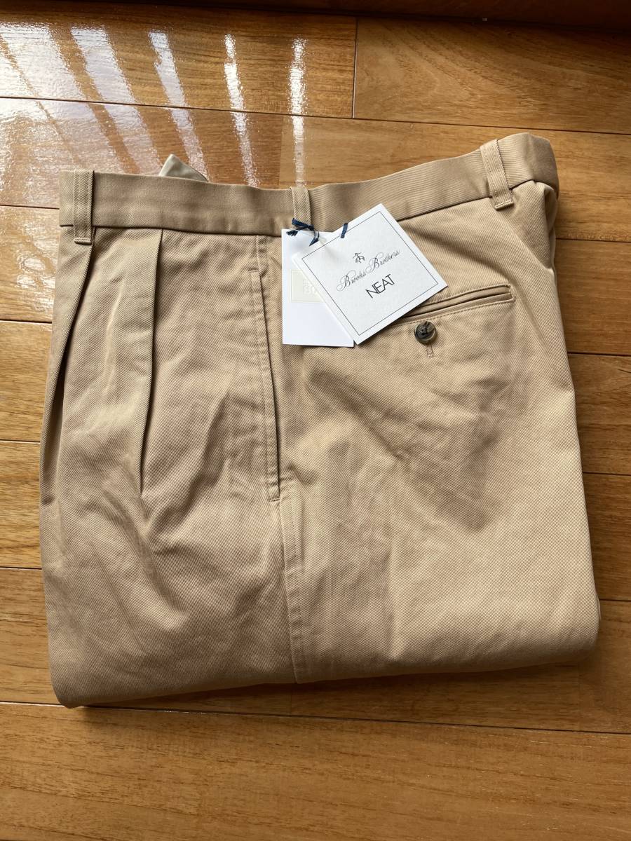 neat×brooks brothers new goods unused chinos 34 beige collaboration NEAT slacks Brooks Brothers west . trousers trousers slacks 