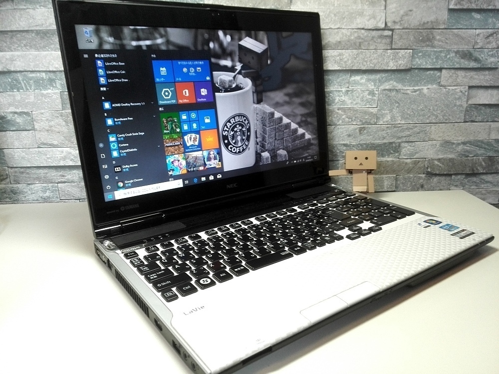 Win10最新Ver☆NEC LaVie LL750/H Core i7-3610QM 新品SSD480GBで爆速&大容量♪ メモリ8GB Office ブルーレイ Wi-Fi YAMAHAサウンド♪