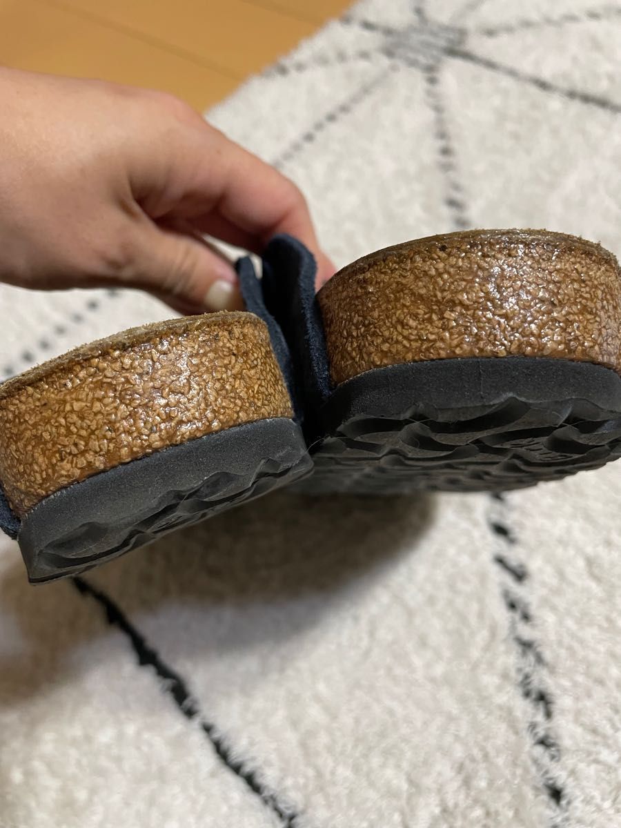 【美品】BIRKENSTOCK ボストン　スエード　ネイビー36 22.5cm