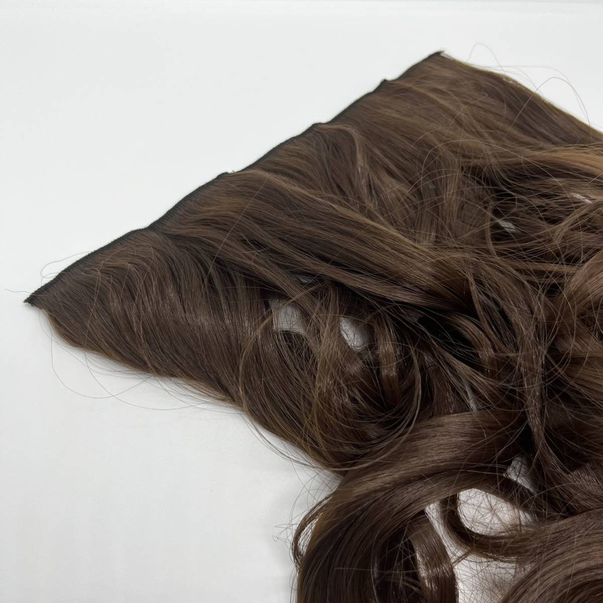 1 jpy auction ek stereo to coil . perm hair - light brown hair extension natural hair clip 60cm wave long wig 