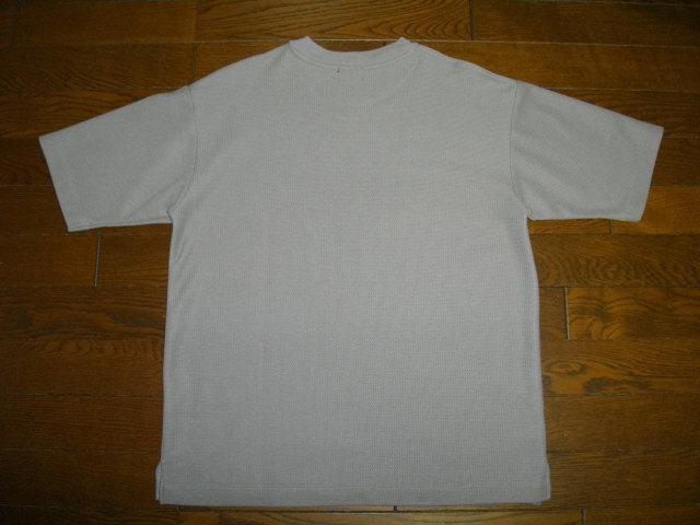 美品 green label relaxing CSN GIZAシルク ハニカム クルーSS-S MD.GRAY Sサイズ 半袖Tシャツ グリーンレーベルリラクシング アローズ_画像3