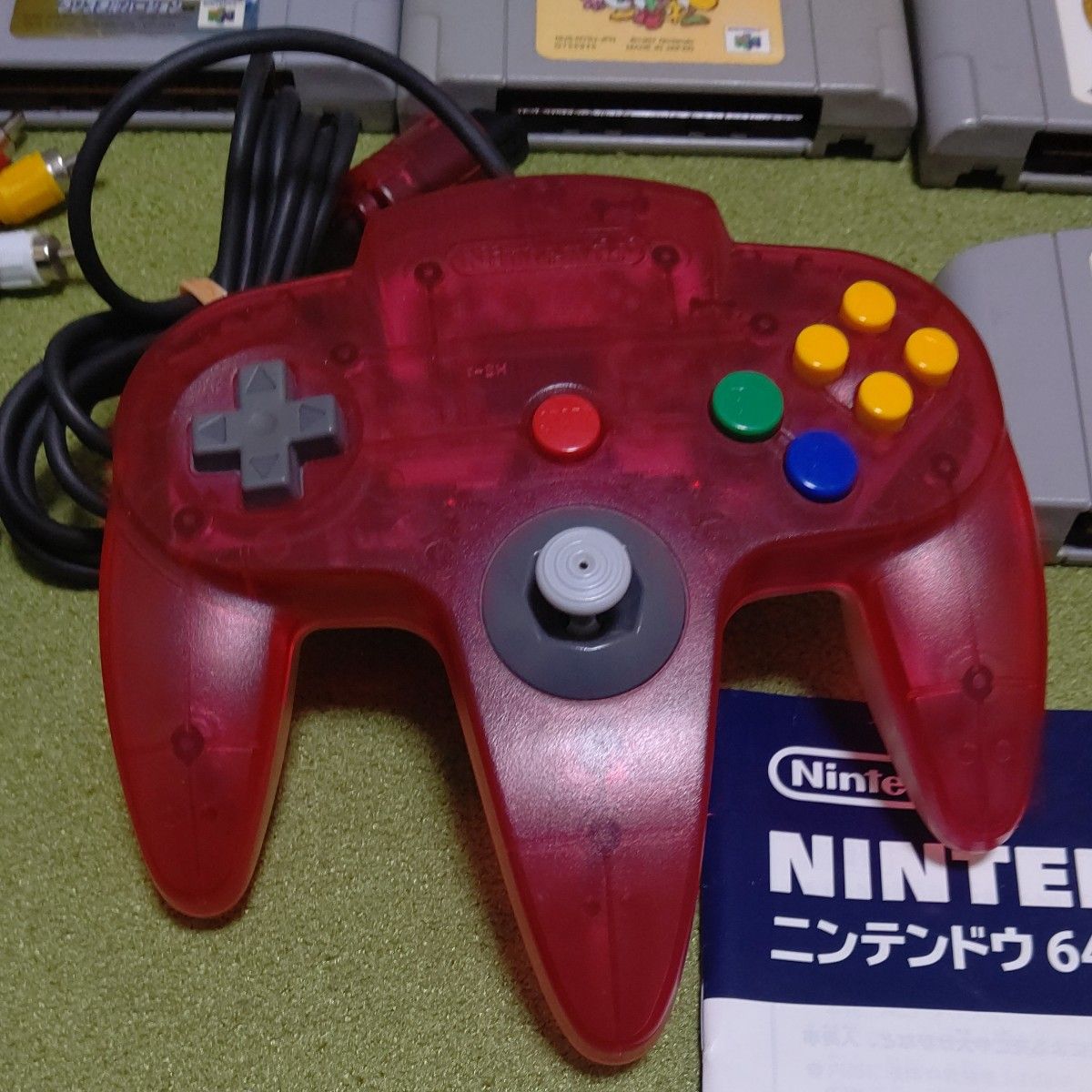 動作確認済】ニンテンドー64 クリアレッド 本体 nintendo64 N64 説明