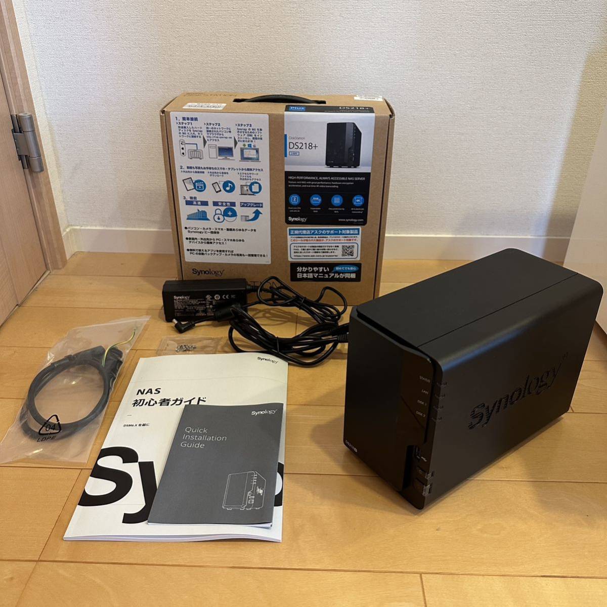 美品　 DS218+ Synology 2 NASキット DiskStation DS218+ Plusシリーズ_画像1