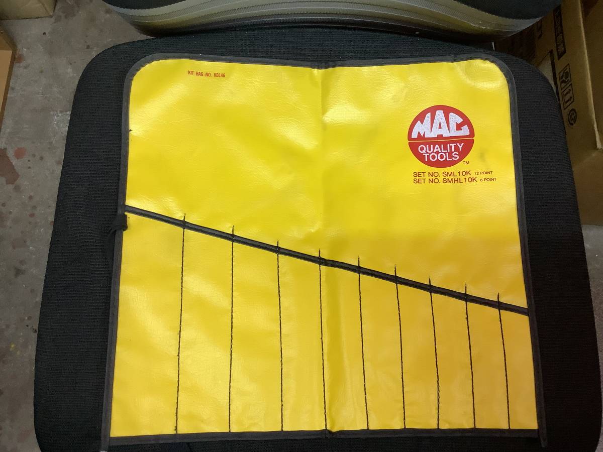 MAC TOOLS マックツール　黄色ソフト素材ケース　蛍光黄色レンチラック　赤色レンチラック　刺繍ロゴワッペン　長期保管品セット
