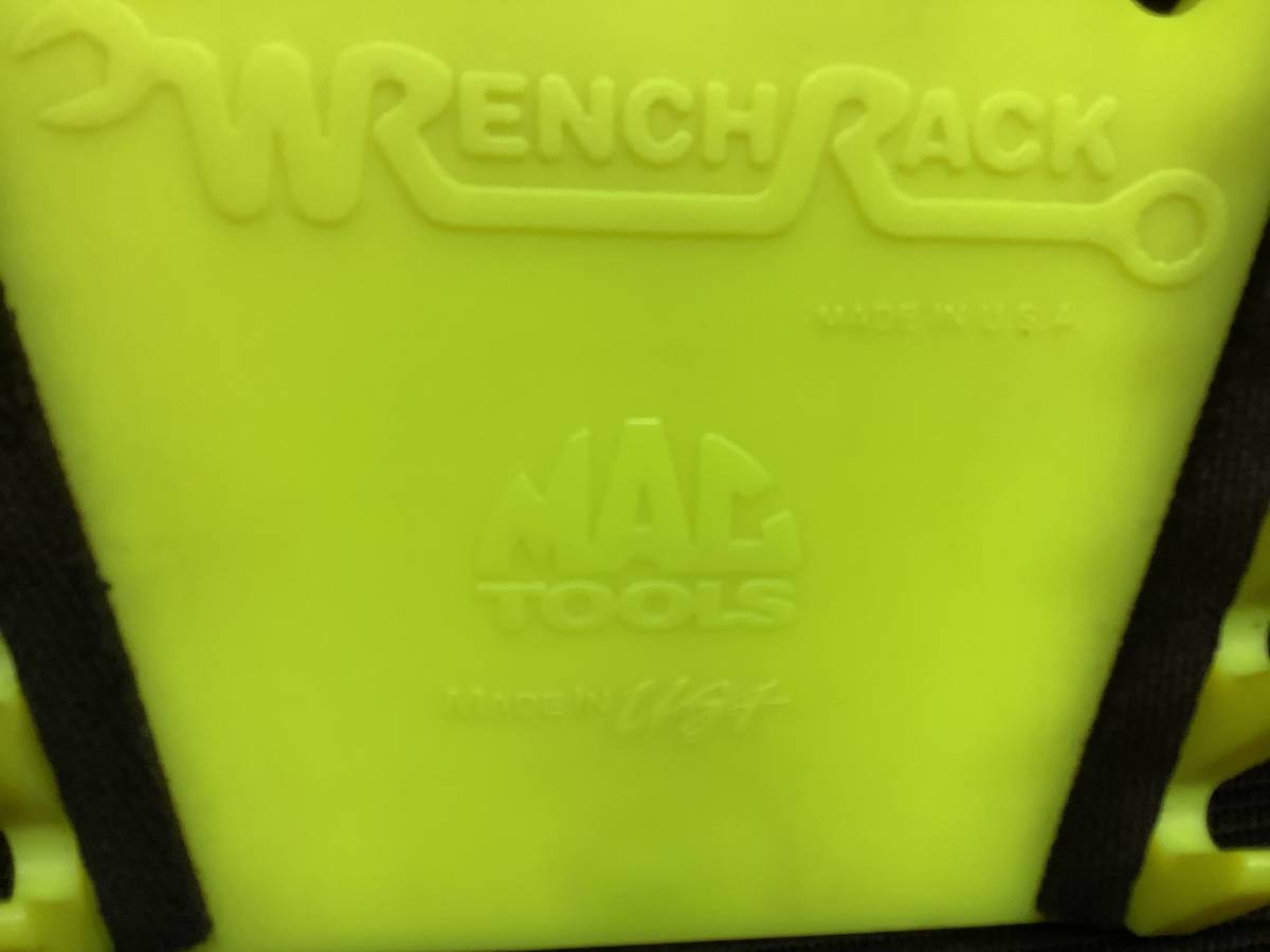 MAC TOOLS マックツール　黄色ソフト素材ケース　蛍光黄色レンチラック　赤色レンチラック　刺繍ロゴワッペン　長期保管品セット