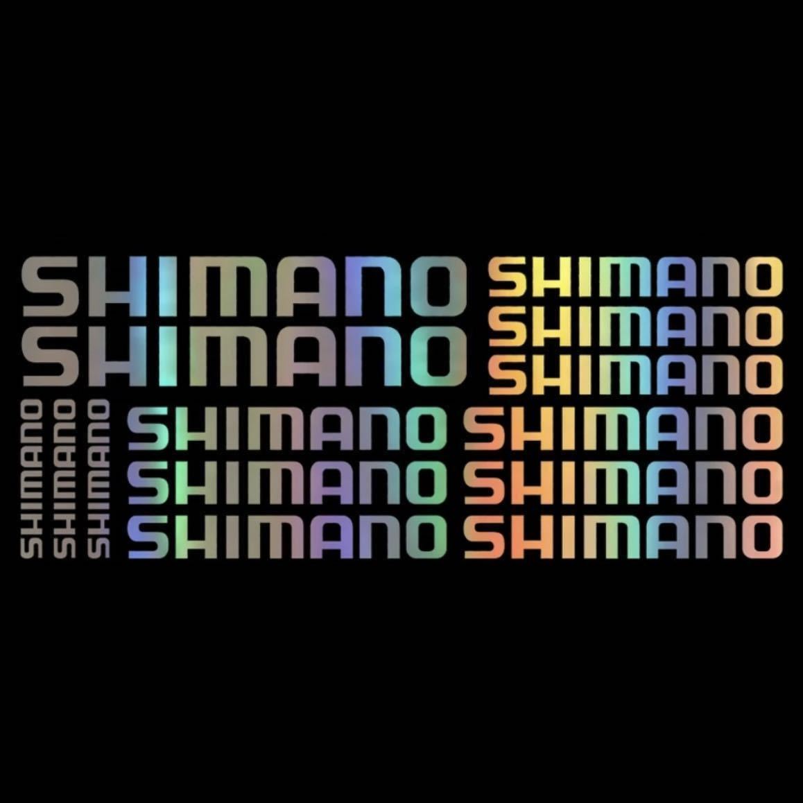 匿名◇BIG 大人気shimano シマノステッカー4釣り 車体フレーム レインボー 防水ステッカー ギャルソンシール インテリア自転車ロードバイク シマノステッカー