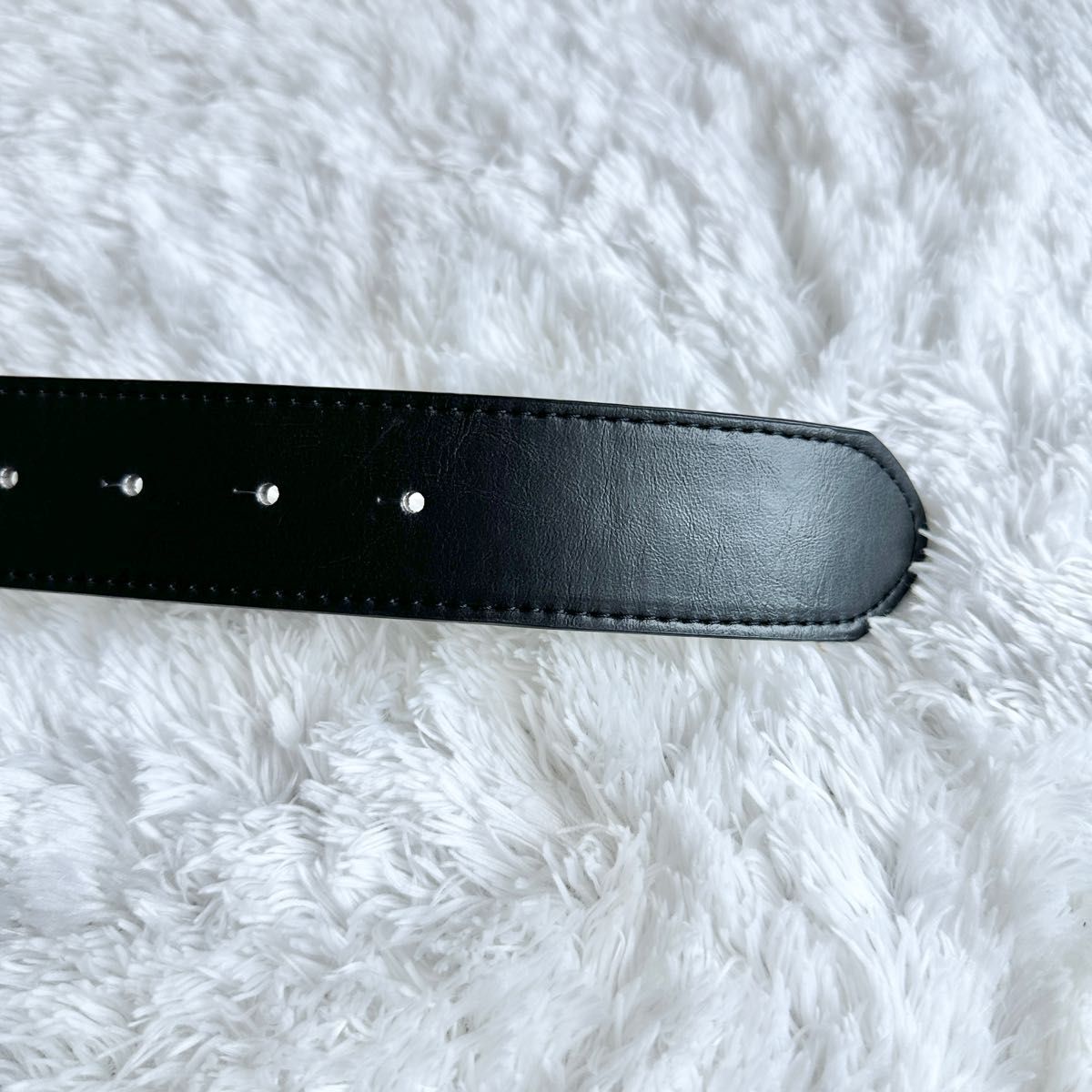 GUCCI グッチ ベルト インターロッキング GG デカロゴ ゴールド 黒