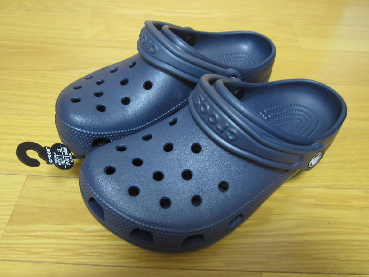 【新品 未使用 CROCS CLASSIC クロックス クラシック サイズm5-w7 23cm ネイビー】_画像1