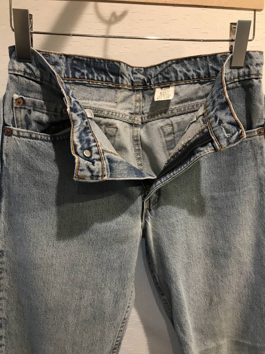 Levi‘s 512 SLIM FIT TAPERED REG リーバイス512 スリムテーパードデニム　USA製　used 30x30 ユニセックスOK