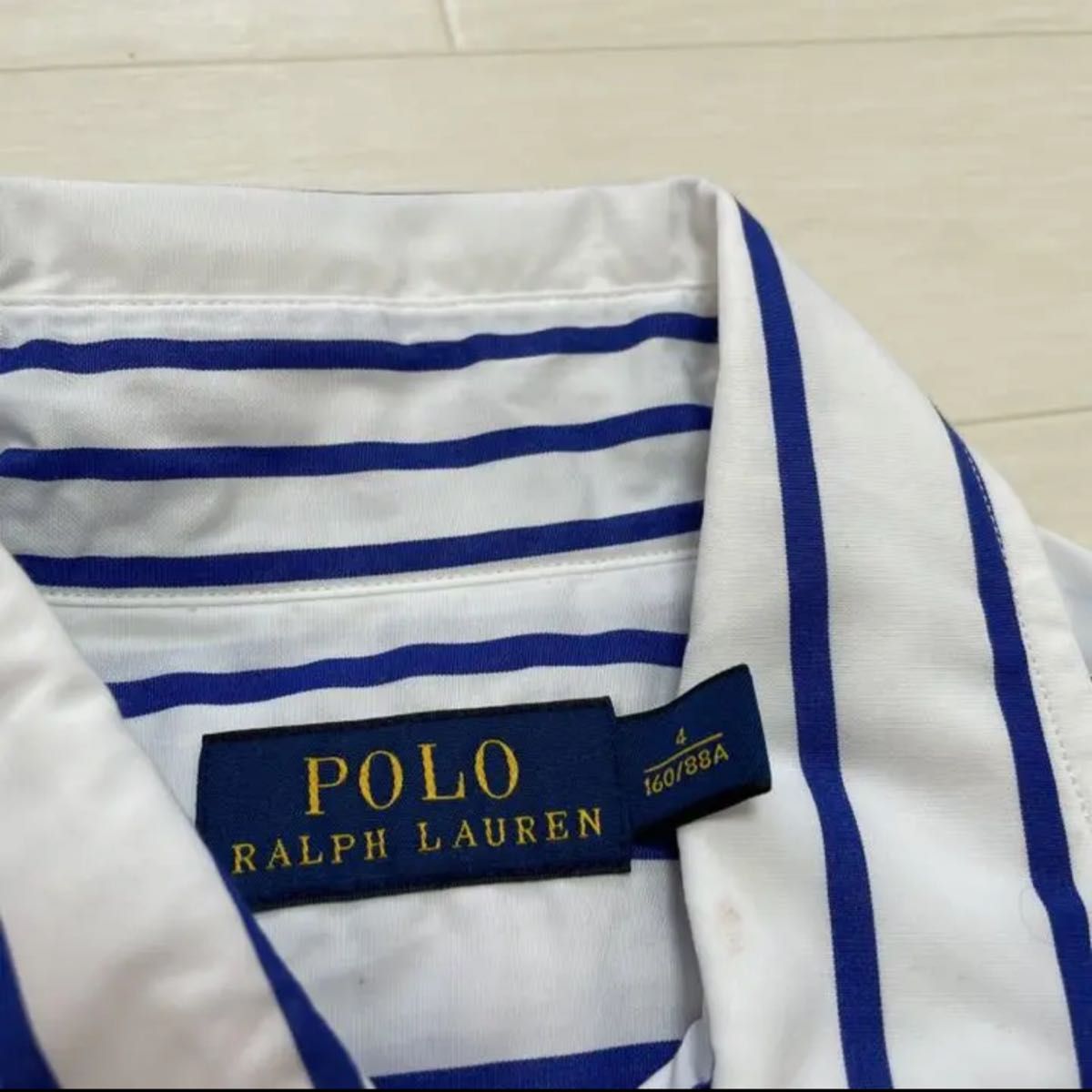 【美品】POLO RALPH LAUREN ポロラルフローレン  シャツワンピース ストライプシャツワンピース