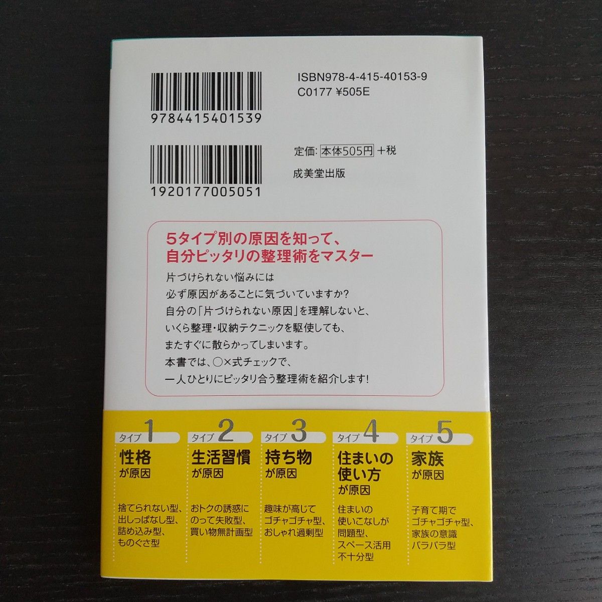 片づけられない人のパパッ！と整理術　５タイプ別 （ｓａｓａｅｒｕ文庫　ほ－１－２） 本多弘美／著