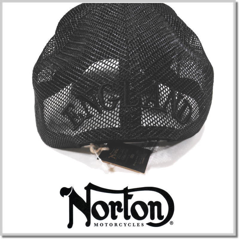ノートン Norton モーターサイクル ブラック メッシュ キャップ 232N8707 CAP 帽子 HAT_画像4