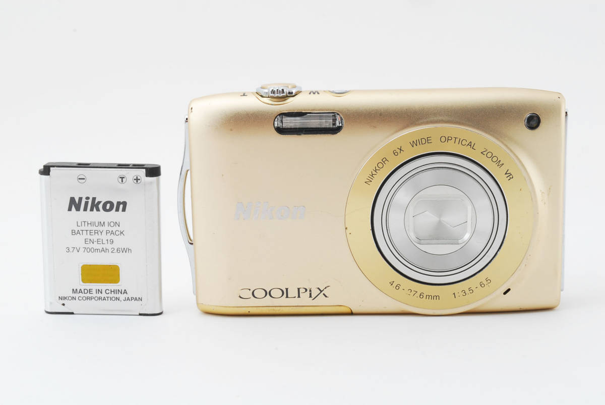 殿堂 【動作OK品！】 #1927866 ニコン Nikon Coolpix S3300 Nikkor 6x