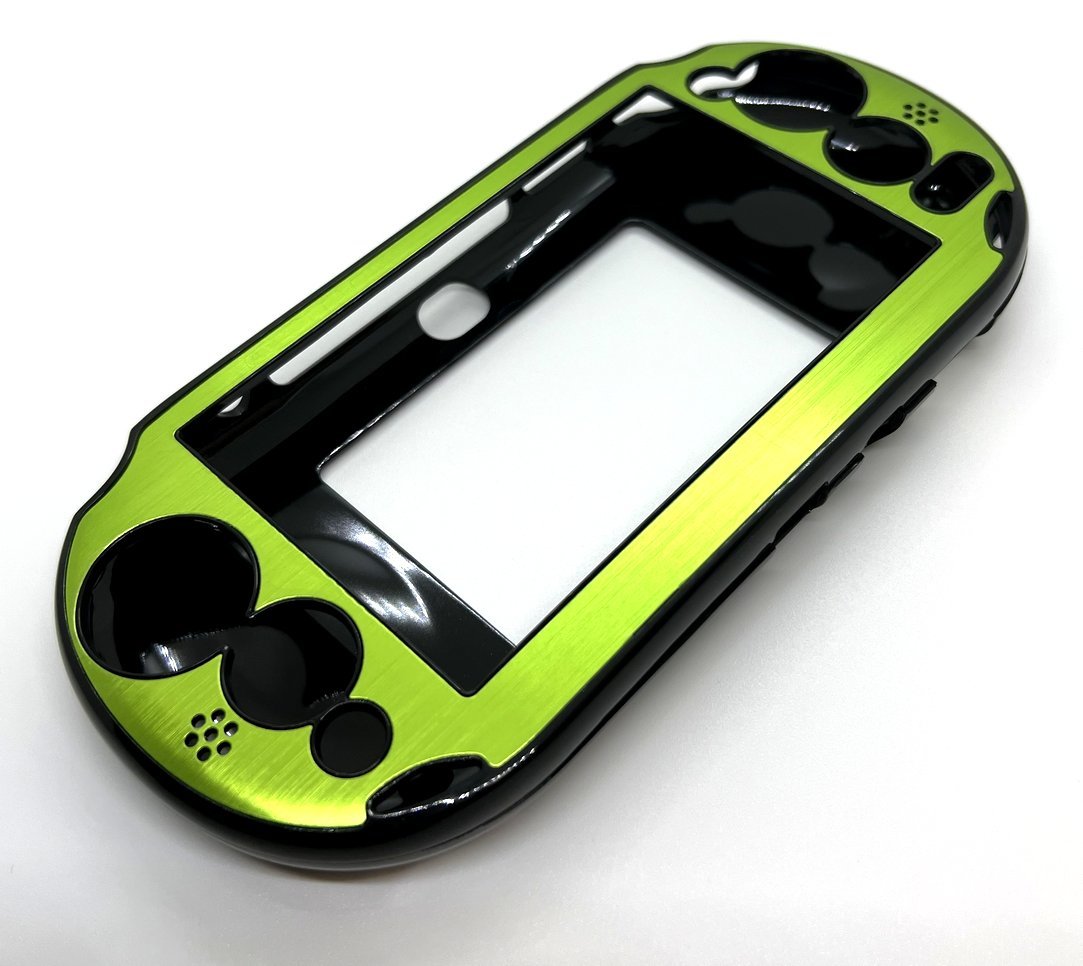 PS Vita2000(PCH-2000)専用アルミプレートケース(グリーン)_画像4