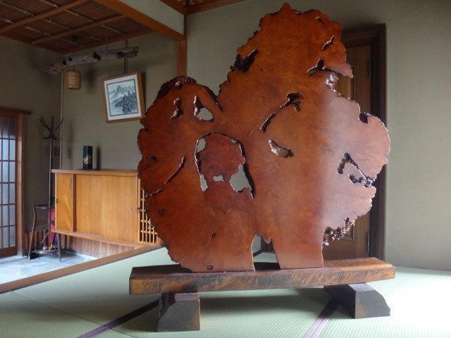 特大◇天然無垢【衝立】166×144cm◇飾板/欅/楓/花梨/パーティション