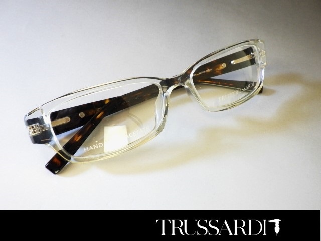 TRUSSARDI◇トラサルディ【メガネフレーム TR12505】新品 クリアー