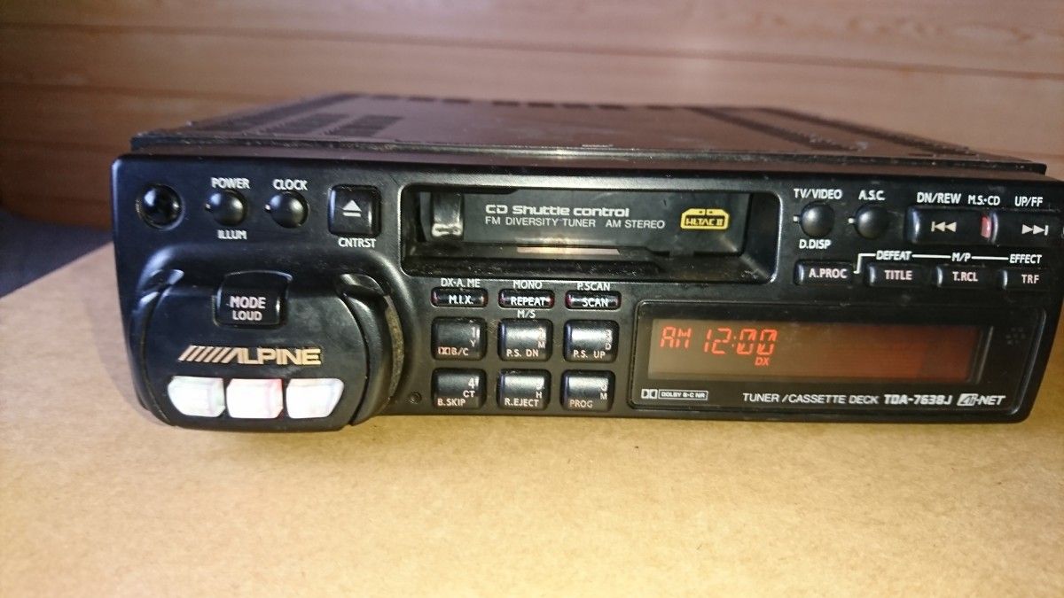 最終価格ですので お早めに ALPINE カセットデッキ TDA7638j 最終価格ですので お早めに ALPINE カセットデッキ TDA7638j