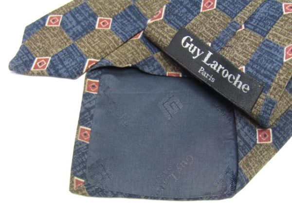 Guy Laroche(gila Rossi .) silk necktie fine pattern pattern ITALY made 839530C130R10B