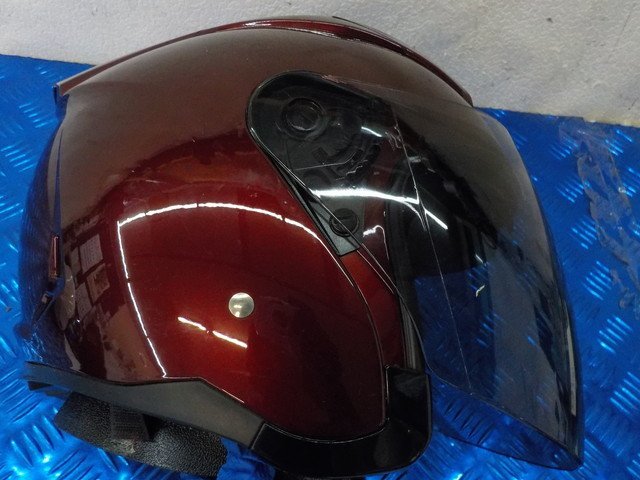 ヘルメット屋！D256●○（162）バイクヘルメット中古 FZ-6 メーカー不明 XLサイズ 61～62ｃｍPSCマーク付5-6/19（ま）ジェット★の画像5