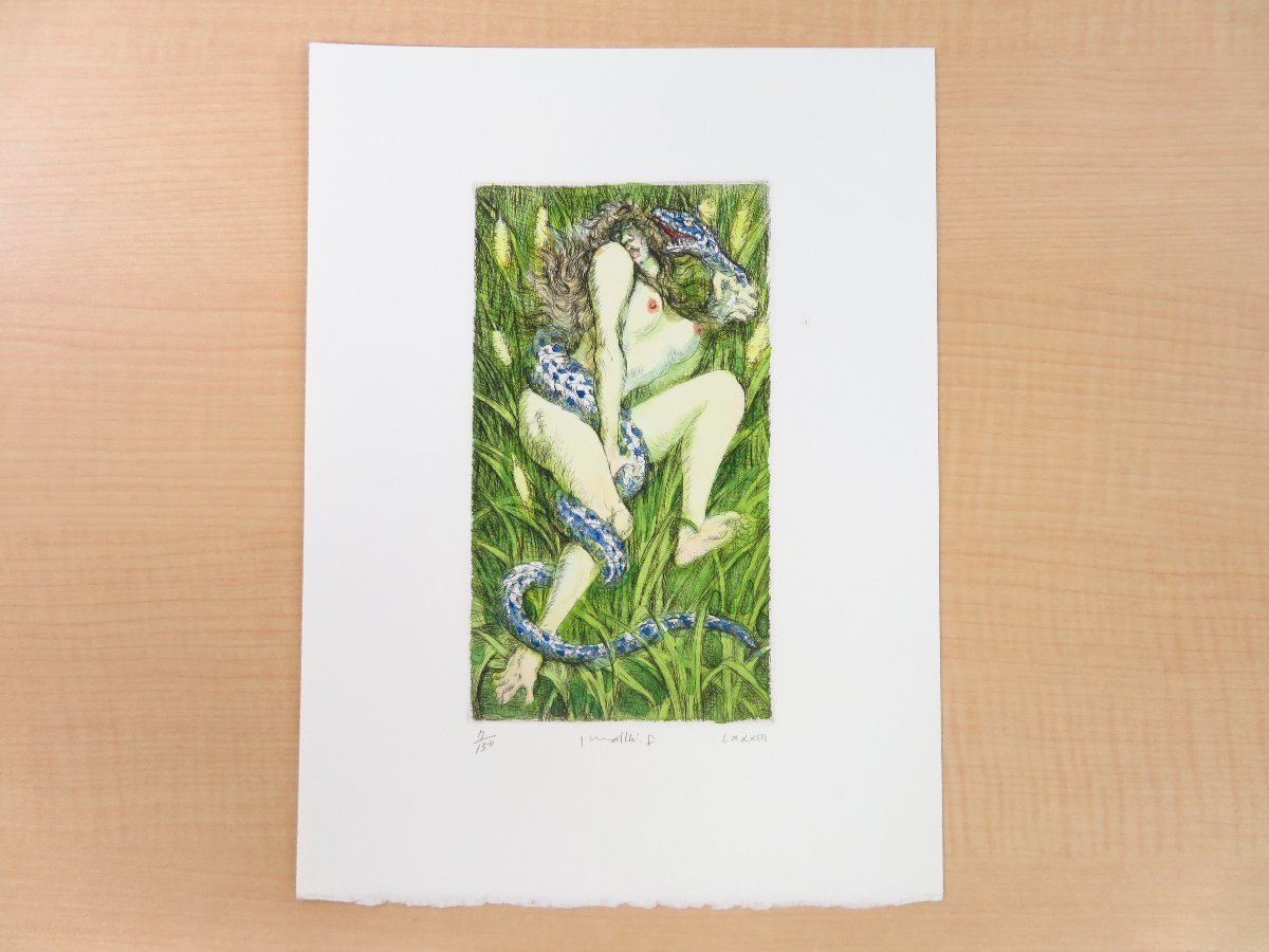 独特の上品 古沢岩美 手彩色銅版画(真作保証品) その他
