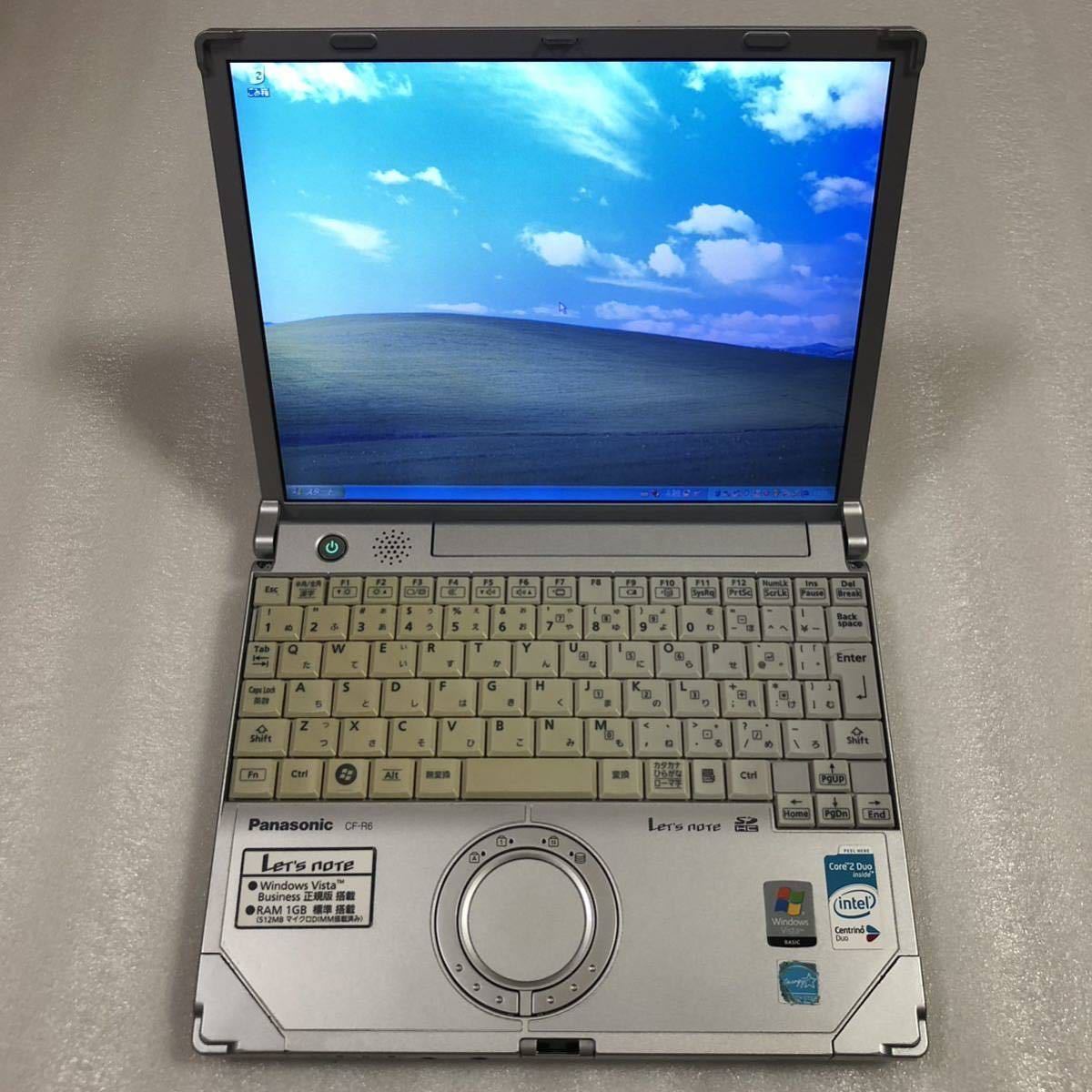 Panasonic Let’s note R6 CF-R6AW1BJR/Core2Duo U7500(1.06GHz)/1.5GBメモリ/HDD80GB/10.4TFT/Windows XP Professional SP3 32bit_画像1