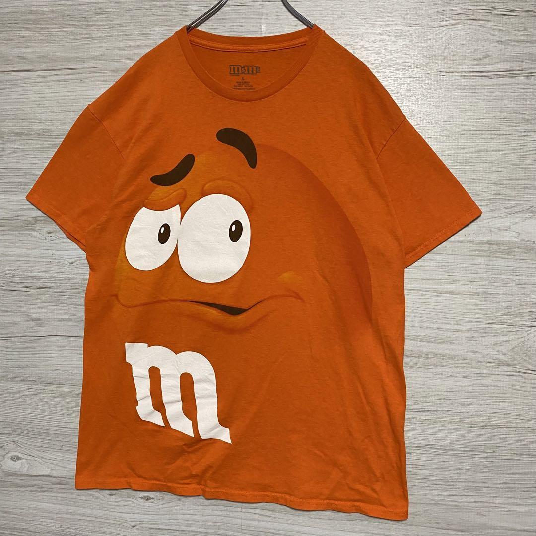 【入手困難】M&M's エムアンドエムズ　Tシャツ　2キャラ企業　ゆったり　ビッグプリント　キャラクター　一点物　レア　半袖　海外　輸入_画像3