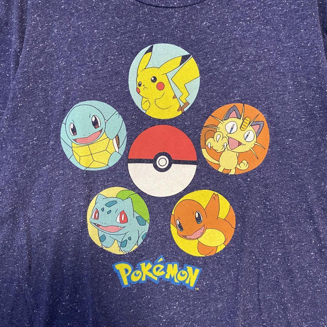 【入手困難】Pokemon ポケモン　Tシャツ　2XLサイズ　ビッグプリント　フシギダネ　ヒトカゲ　ゼニガメ　ニャース　初代　キャラクター_画像5