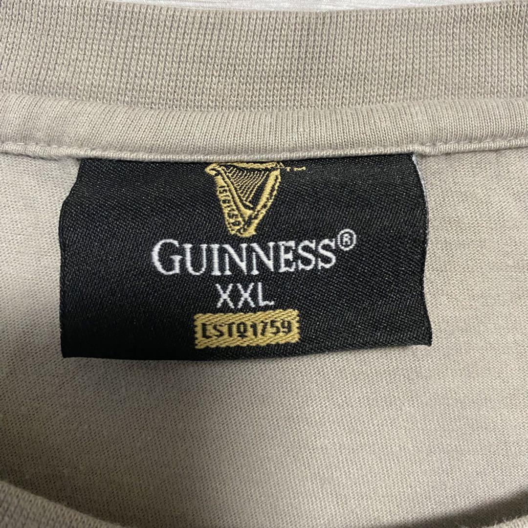 【入手困難】Guinness ギネスビール　Tシャツ　2XLサイズ　バックプリント　企業　会社　一点物 ゆったり　レア　半袖　海外　輸入