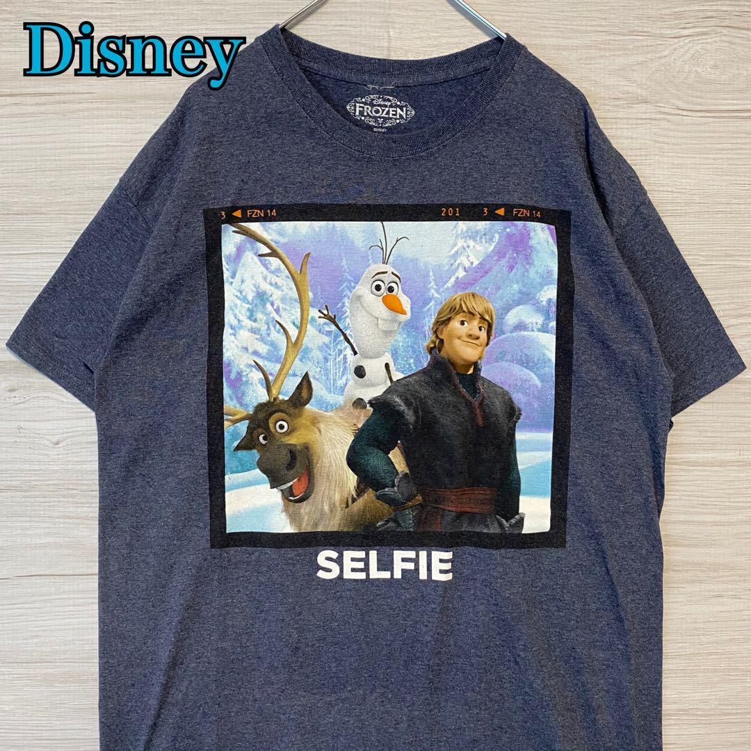 【入手困難】Disney ディズニー　アナと雪の女王　Tシャツ　Lサイズ　半袖　海外　一点物　キャラクター　ゆったり　ディズニーランド_画像1