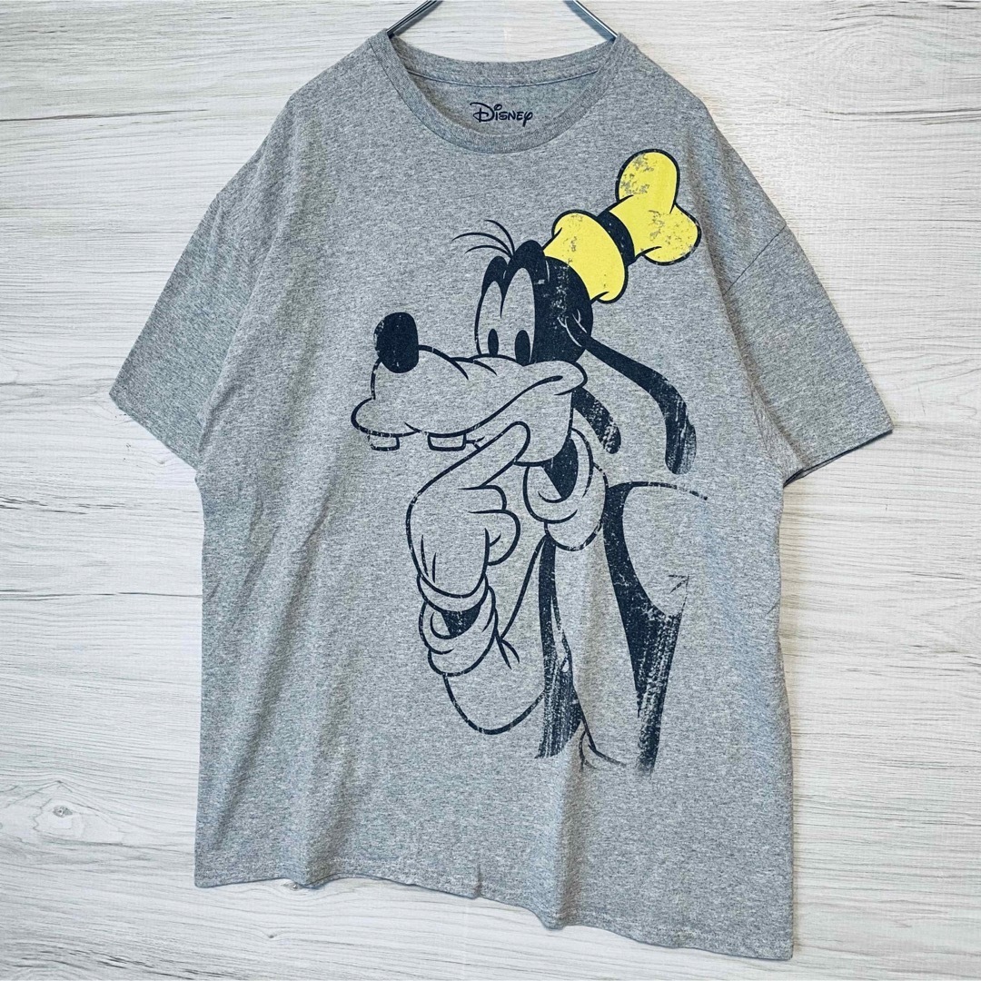 【入手困難】Disney ディズニー グーフィー Tシャツ XLサイズ 半袖 海外輸入 一点物 キャラクター ゆったり オーバーサイズ