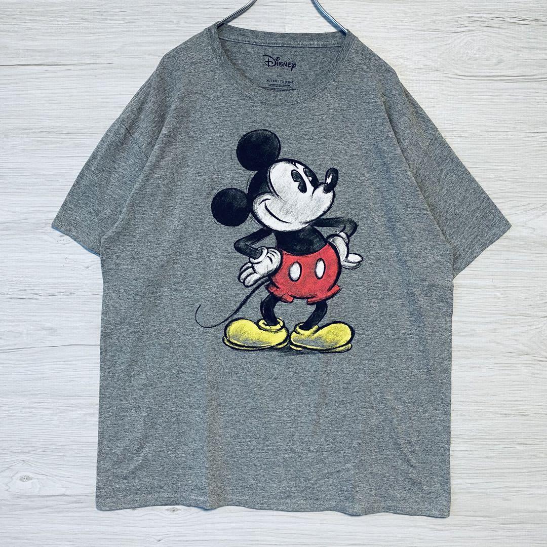 【入手困難】 Disney ディズニー　ミッキー　Tシャツ　XLサイズ　半袖　海外輸入　一点物　キャラクター　ゆったり　ディズニーランド