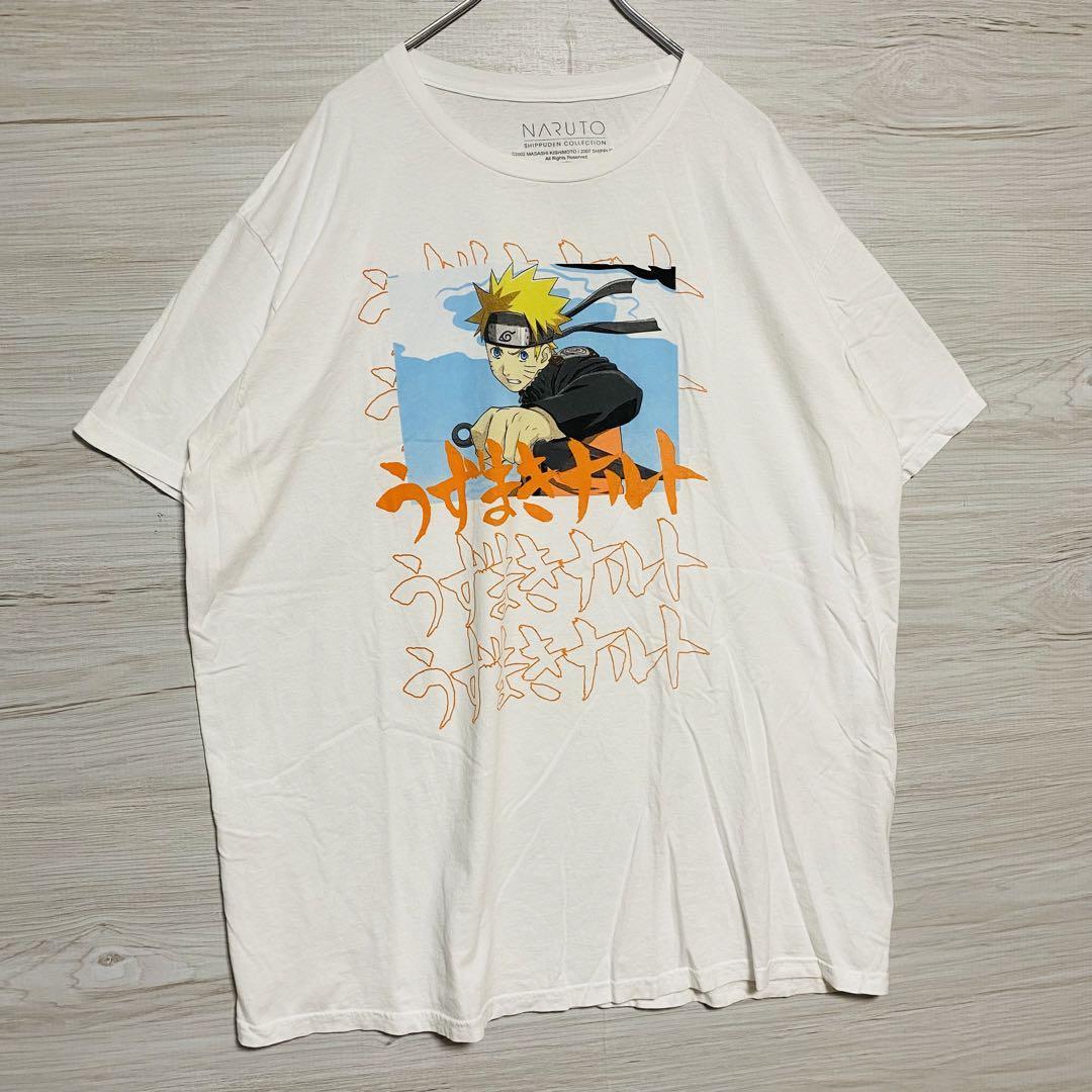 【入手困難】NARUTO ナルト　Tシャツ 2XLサイズ　キャラクター　一点物　レア　半袖　ゆったり　アニメ　映画　海外　輸入　ヴィンテージ_画像4