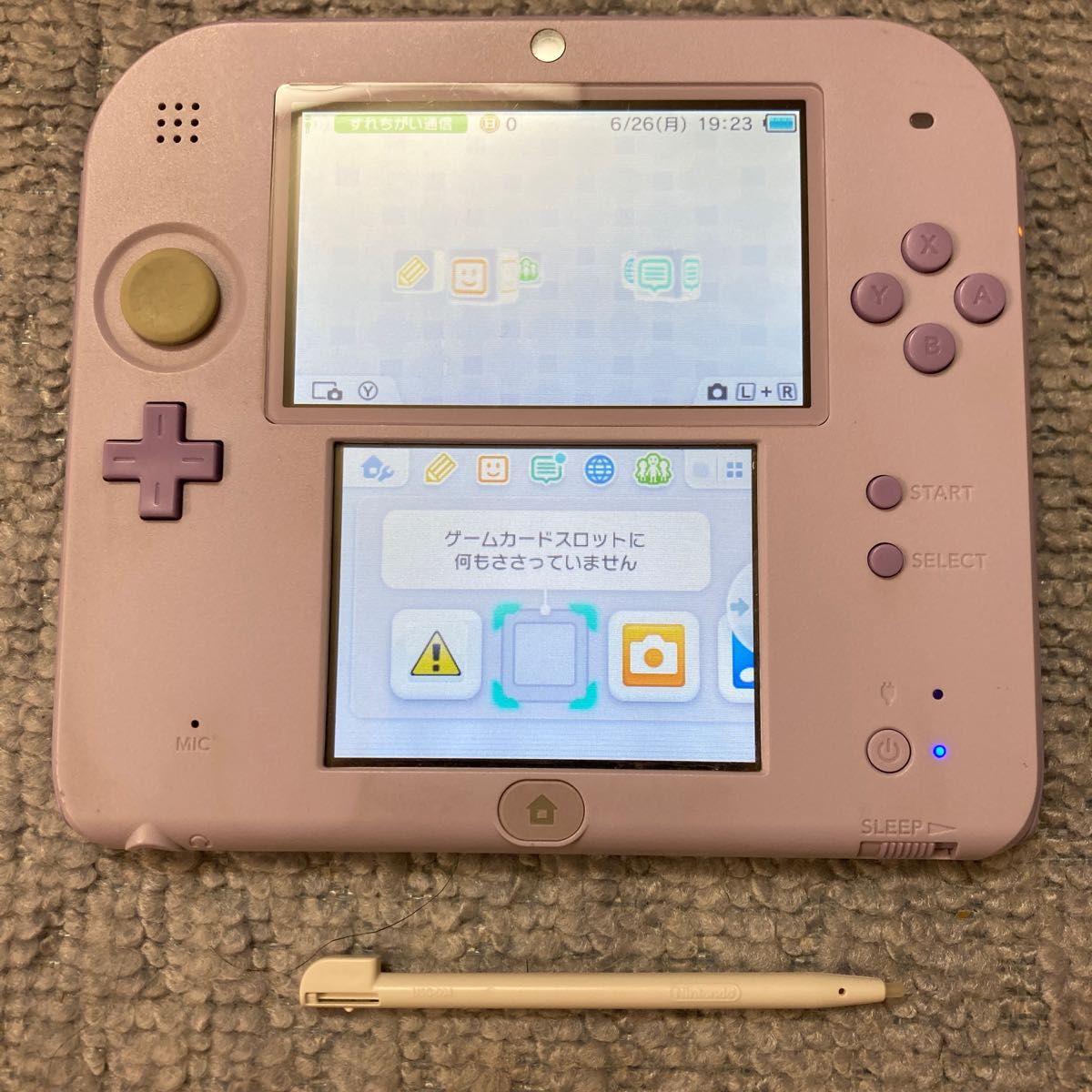 ニンテンドー2DS ラベンダー本体のみ動作品