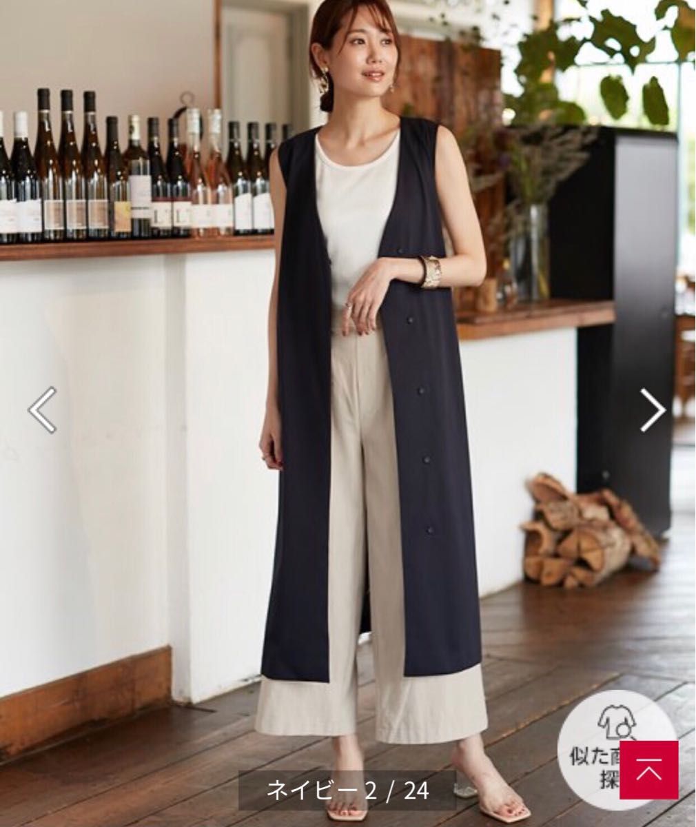 超美品 ナノユニバース ロングジレワンピース 38 ネイビー 17 600円 ベルト付き M〜Lサイズ位 3wayコーデ|PayPayフリマ ナノユニバース プリーツパンツ ライトブラウン系 38