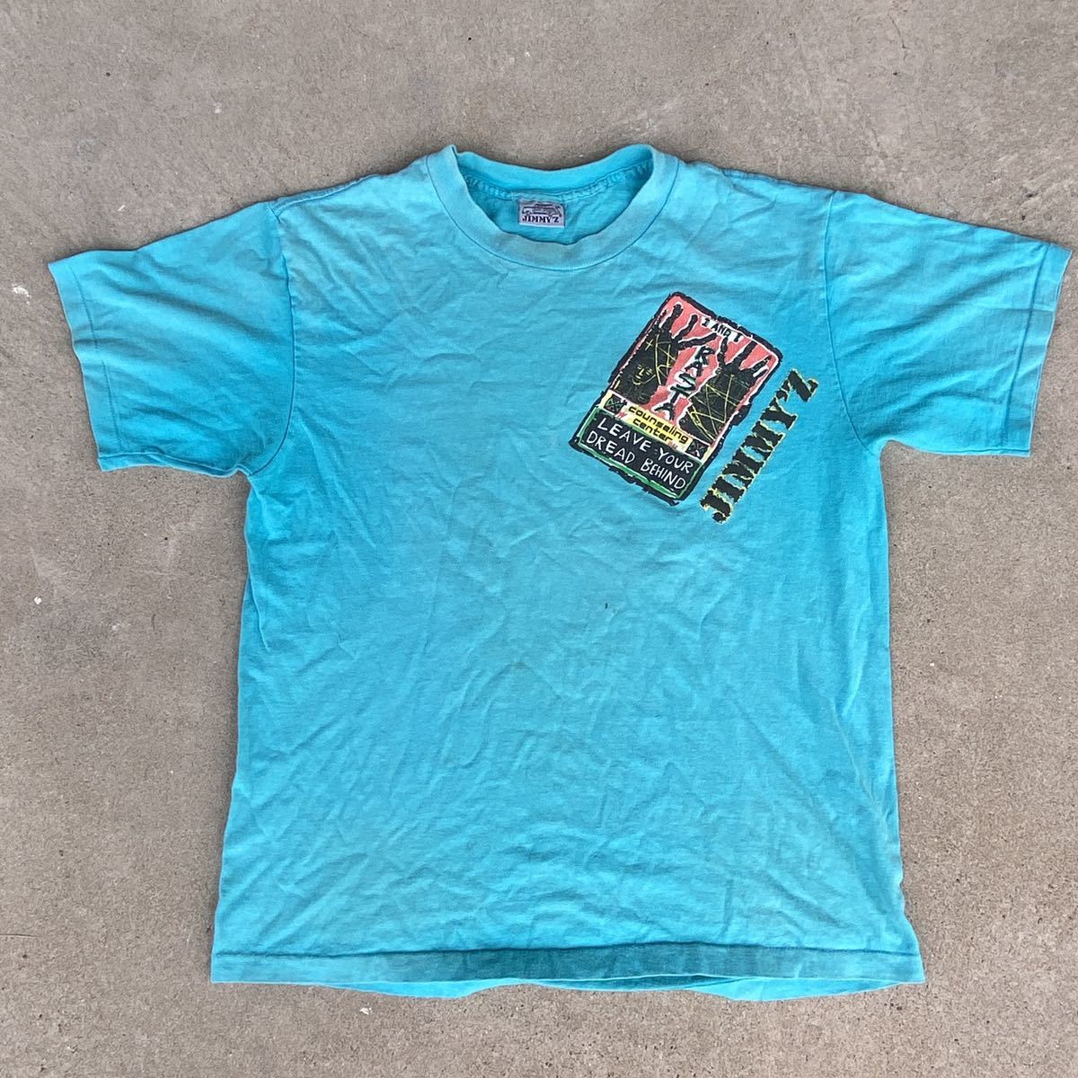 【メール便送料無料対応可】 ビンテージ 90s jimmy's RASTA デザイン プリント Tシャツ スケータ- オールドスケート USA製 230622 文字、ロゴ 【メール便送料無料対応可】 ビンテージ 90s jimmy's RASTA デザイン プリント Tシャツ スケータ- オールドスケート USA製 230622 文字、ロゴ