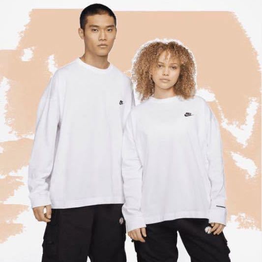 送料無料 L 白 PEACEMINUSONE PMO x NIKE LS Tee White ナイキ ピース