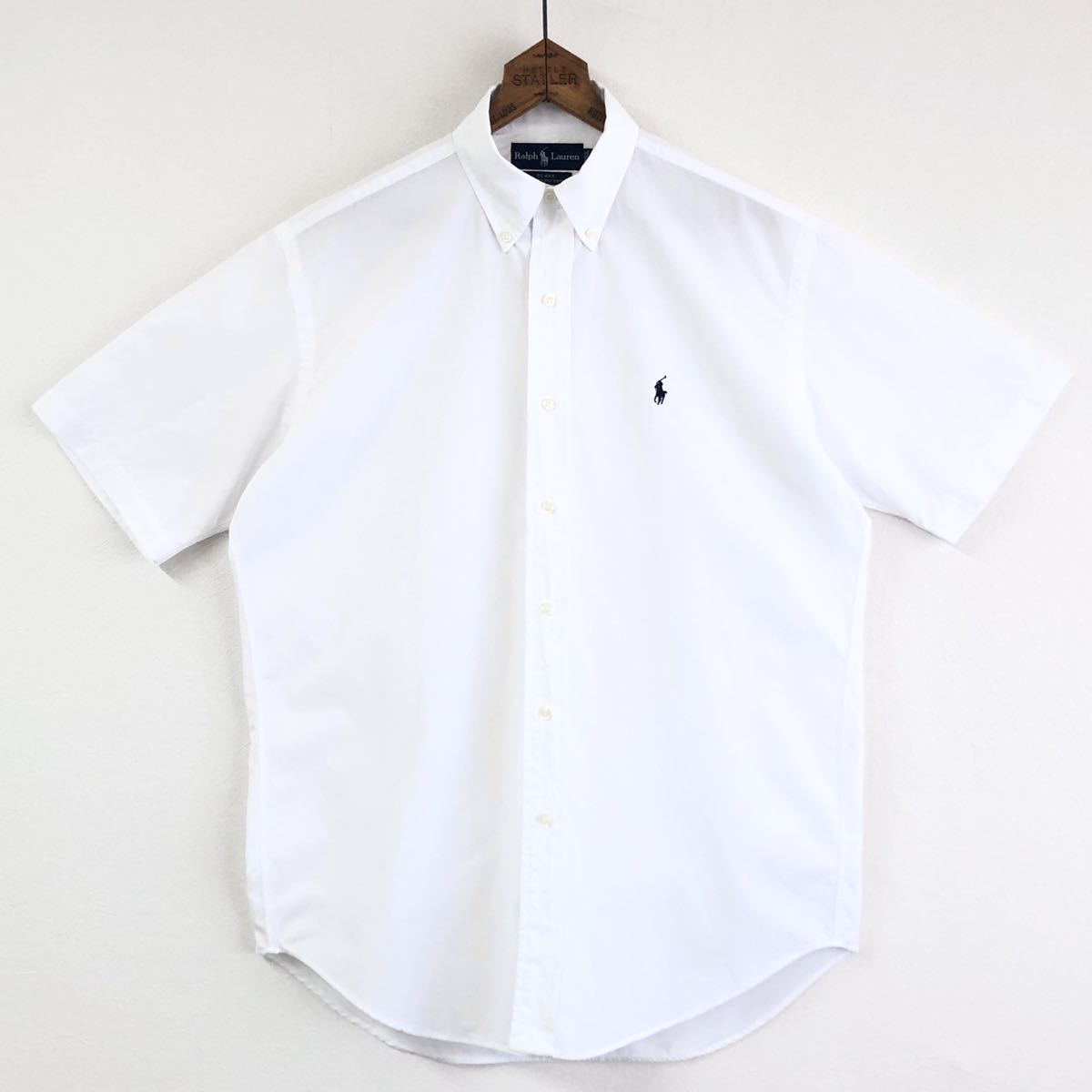 美品【RALPH LAUREN】BLAKE コットンポプリン BDボタンダウン半袖