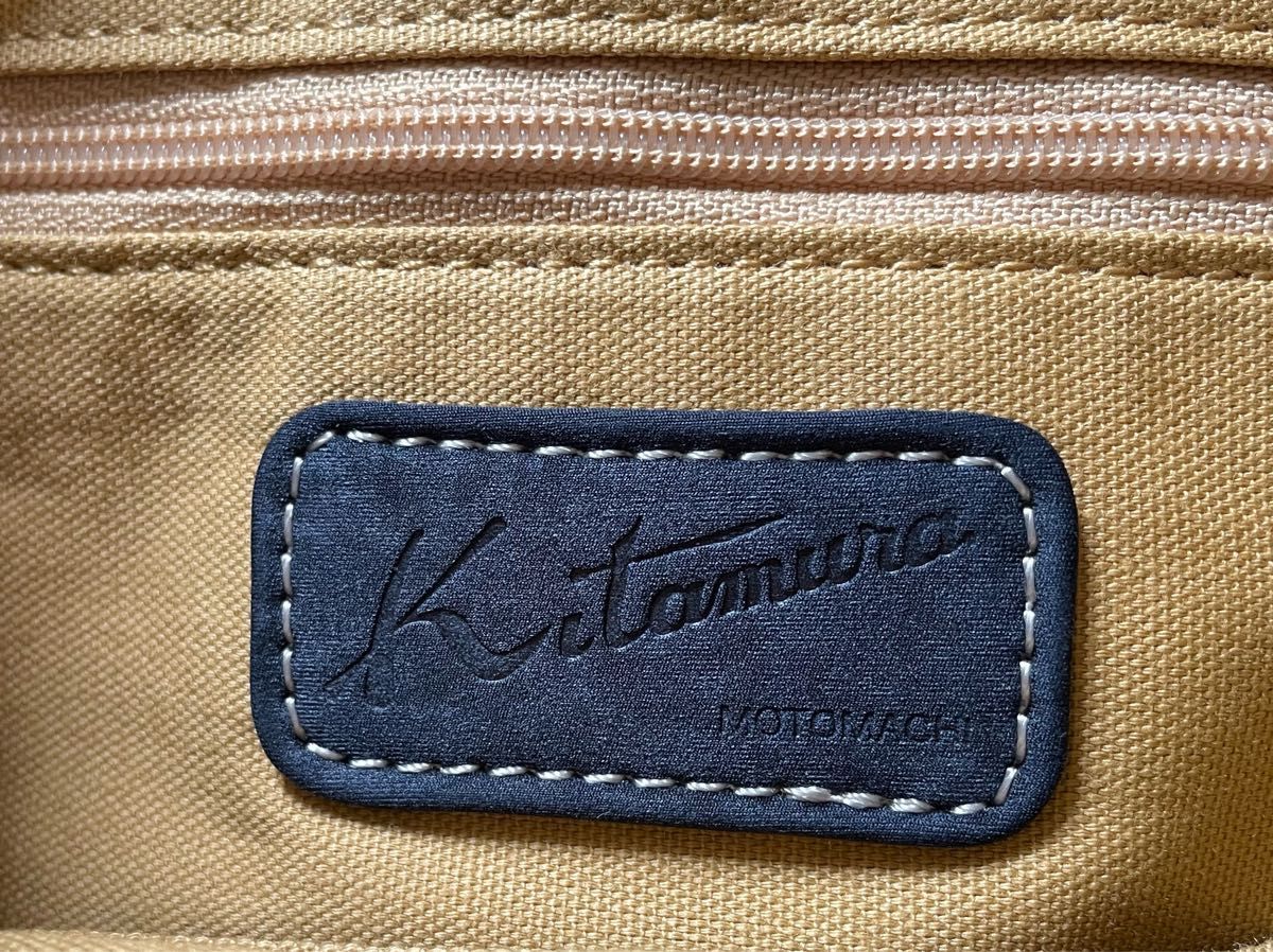 美品USED Kitamura キタムラ　撥水ショルダーバッグ　ダークブルー