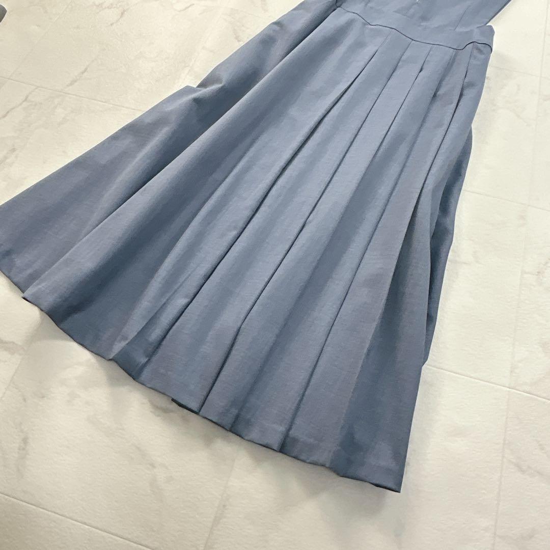 LE CIEL BLEU ワンピース Zip Half Pleats Dress | alfasaac.com