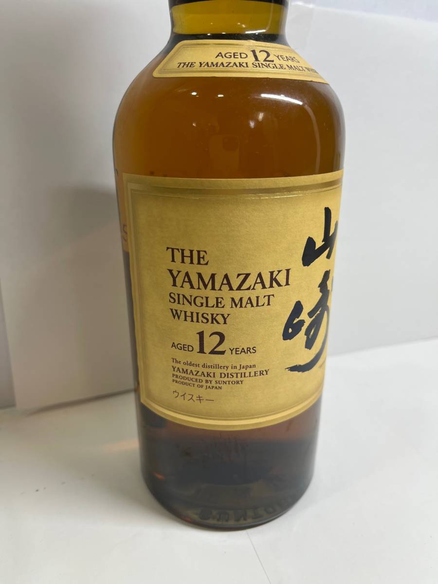Y-37639Y お酒 【未開栓】 サントリー 山崎 12年 シングルモルト